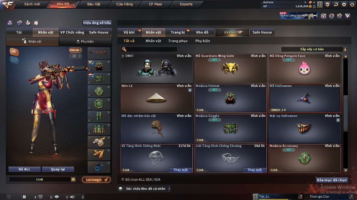 shop acc cf uy tin gia re